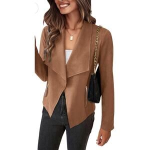 Pretty Garden Tan Jacket Size Small NWT